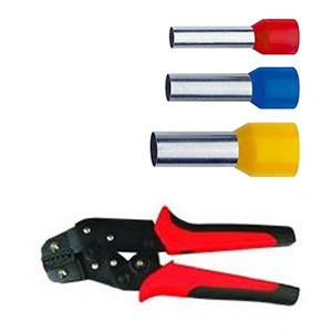Cable end sleeve pliers